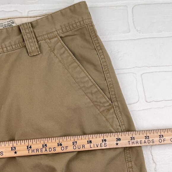 Levis Pants Mens 34W‎ 30L Tan Cargo Loose Straight Leg Cotton Bat Wing VTG Egypt - Picture 8 of 12